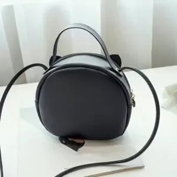 NEW  SUPER CUTE!!!  ROUND CAT BAG - Picture 4 of 5